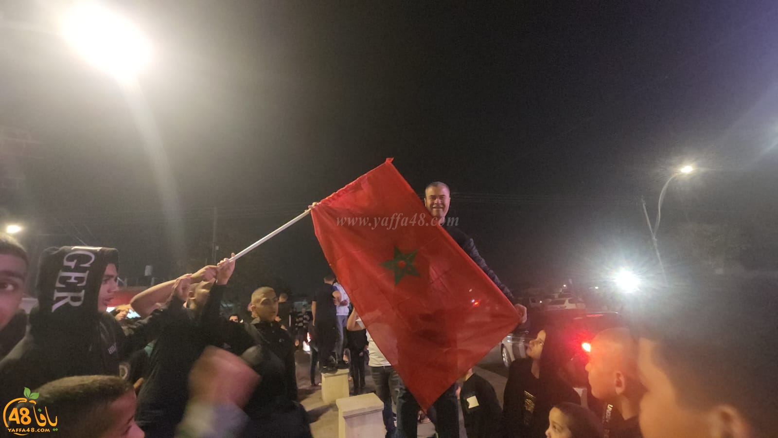  فرحة أهالي اللد بالتأهل التاريخي للمنتخب المغربي 